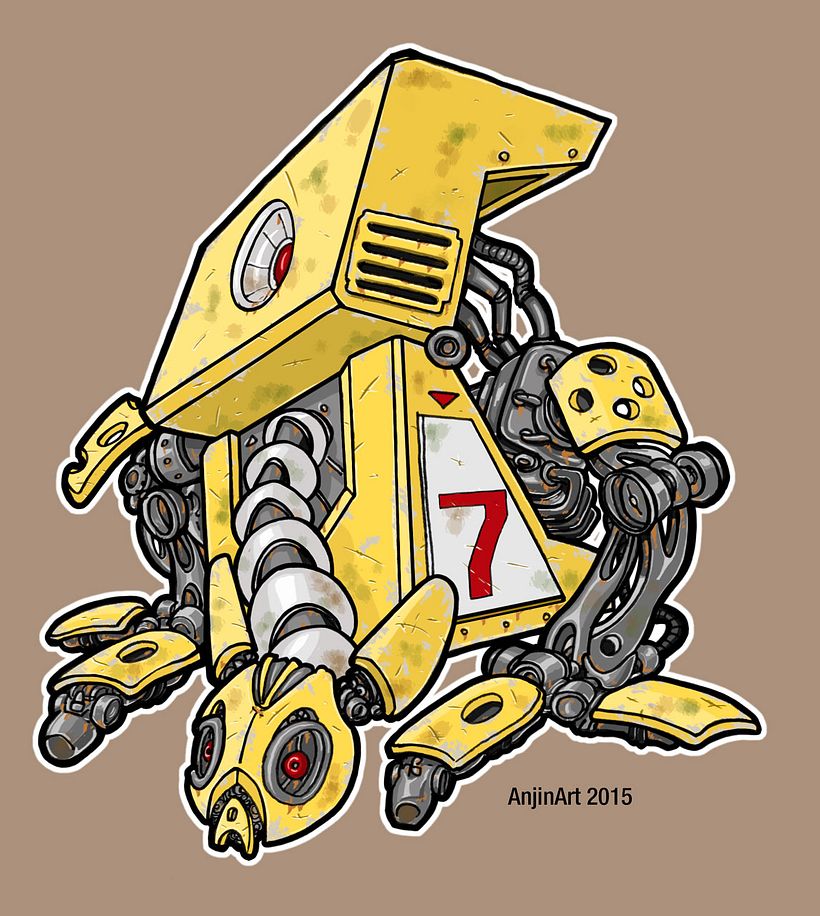 Cube Robots - Mecha Concept Art 8