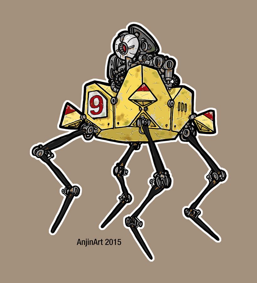 Cube Robots - Mecha Concept Art 10