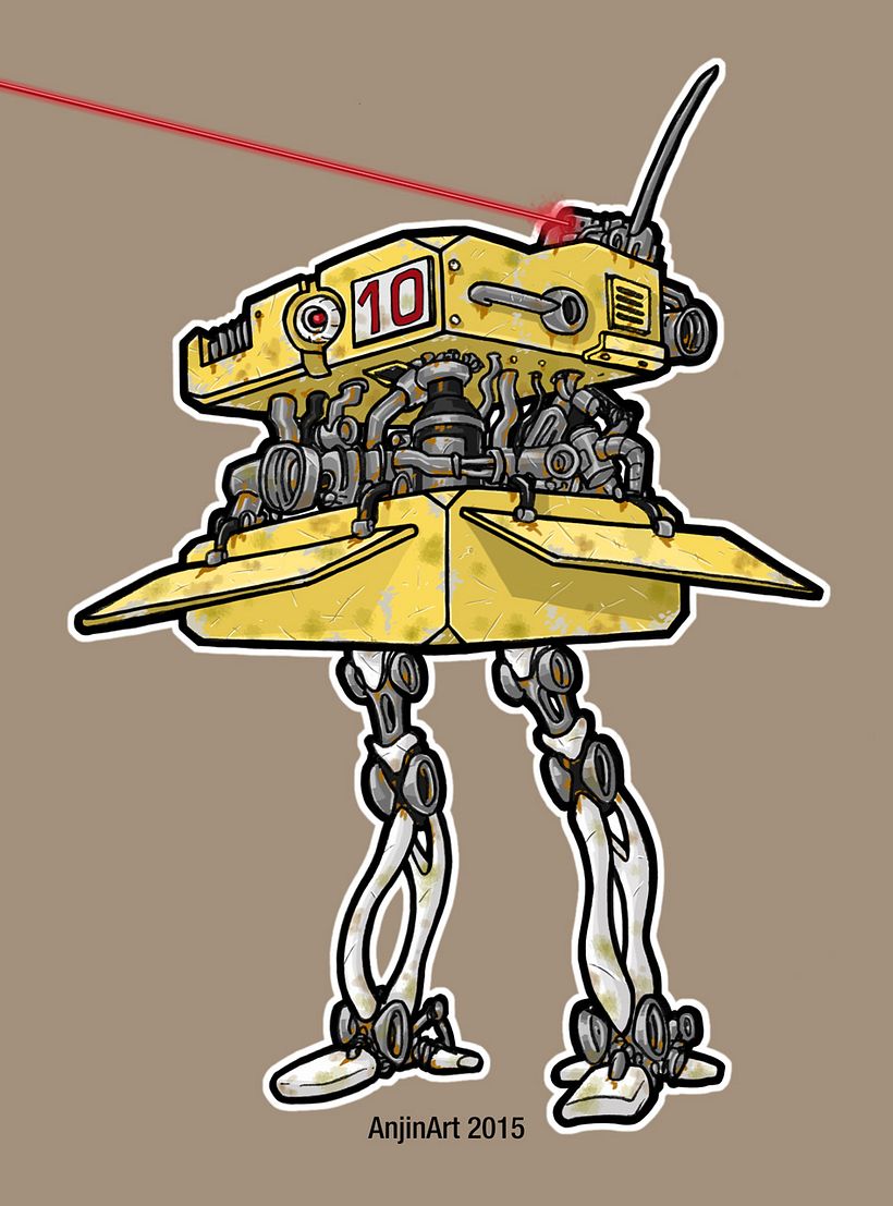 Cube Robots - Mecha Concept Art 11