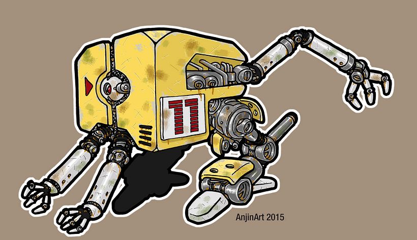 Cube Robots - Mecha Concept Art 12