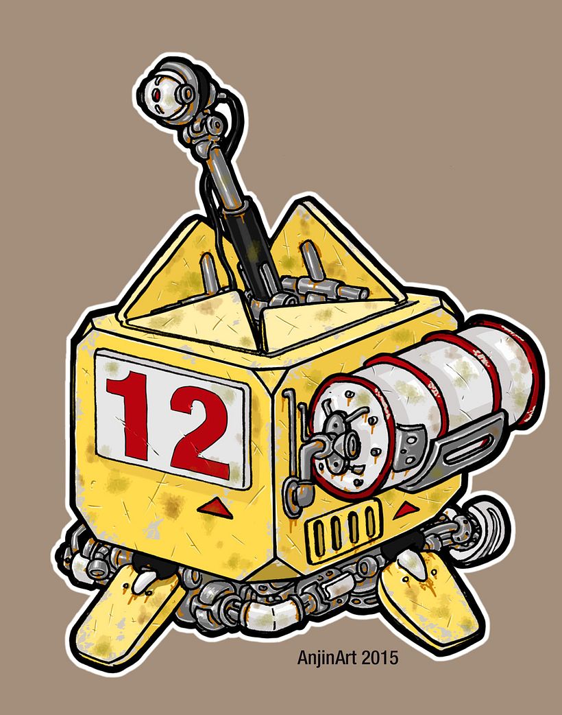 Cube Robots - Mecha Concept Art 13