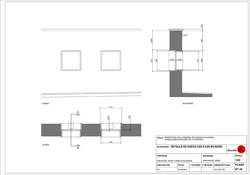 DISEÑO VALLA PRINCIPAL EN FACHADA VIVIENDA. 14
