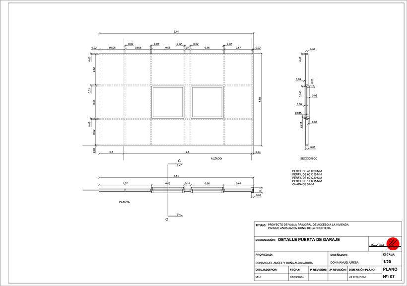 DISEÑO VALLA PRINCIPAL EN FACHADA VIVIENDA. 17
