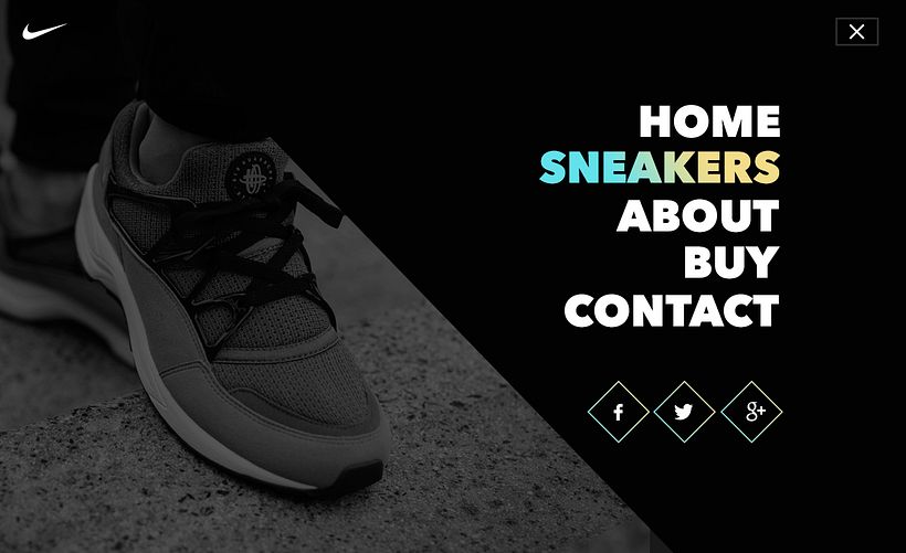 Nike - The Sneaker of the week - UX / UI
