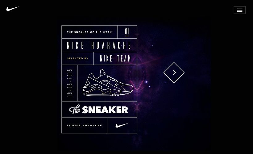 Nike - The Sneaker of the week - UX / UI