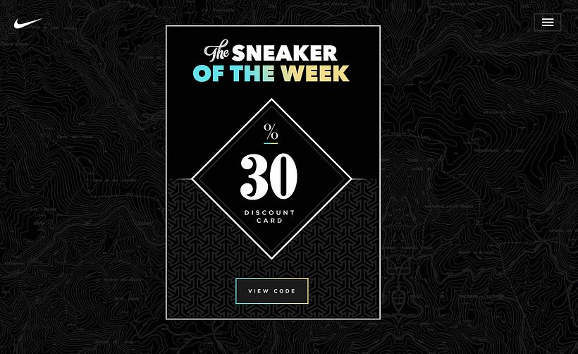 Nike - The Sneaker of the week - UX / UI