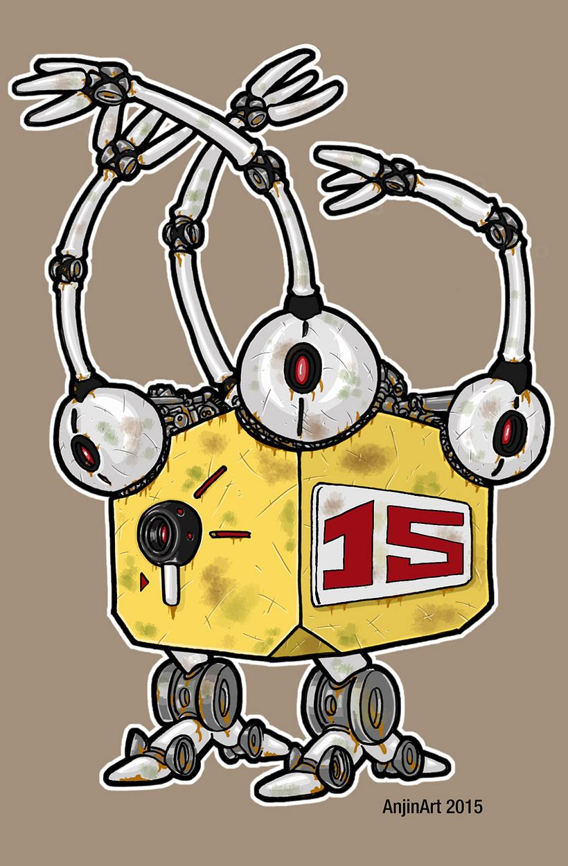 Cube Robots - Mecha Concept Art 16