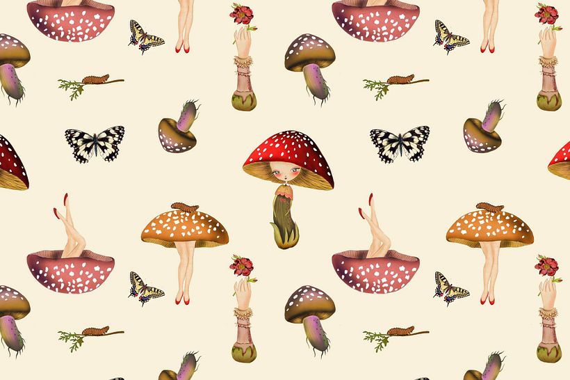Estampación textil. Colección Nature - Seni & Kerajinan