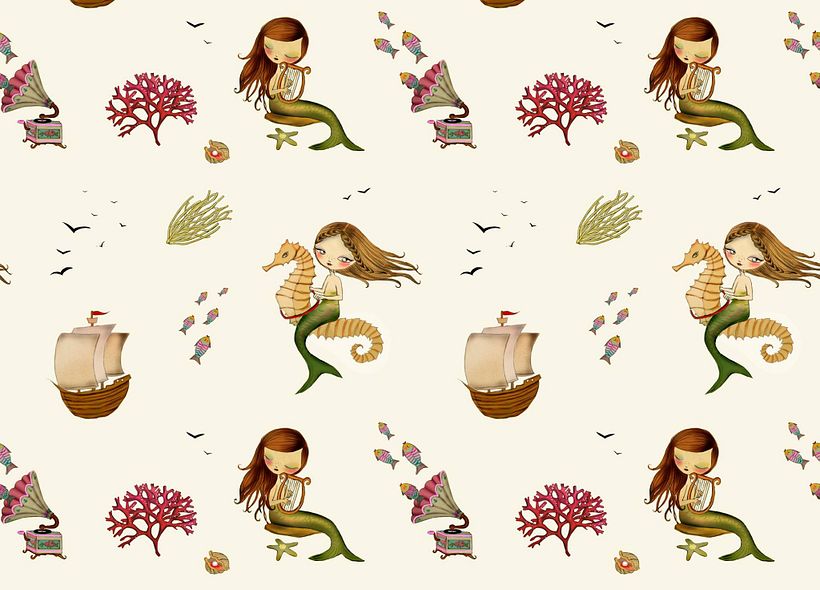 Estampación textil. Colección Nature - Seni & Kerajinan