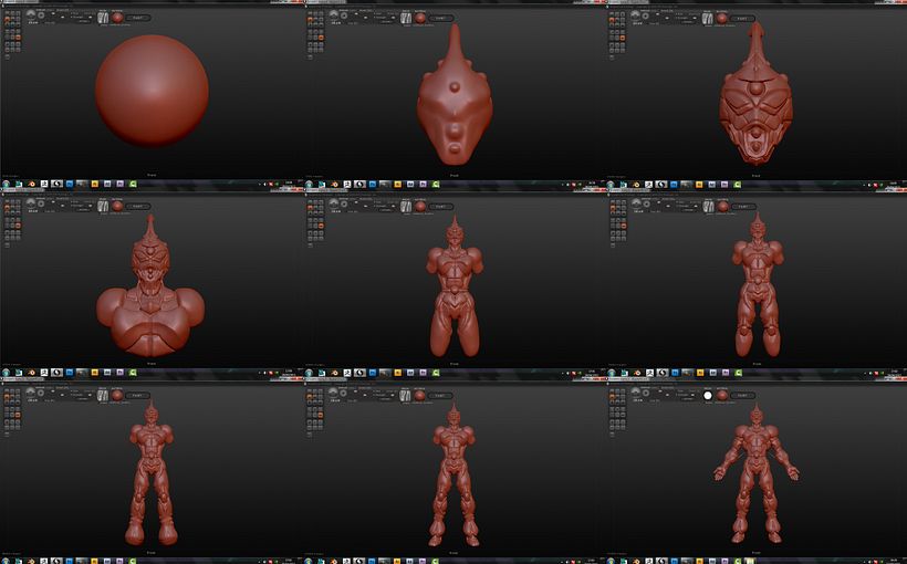 GUYVER: Bio Booster Armor  (3D Model made with SCULPTRIS) 1