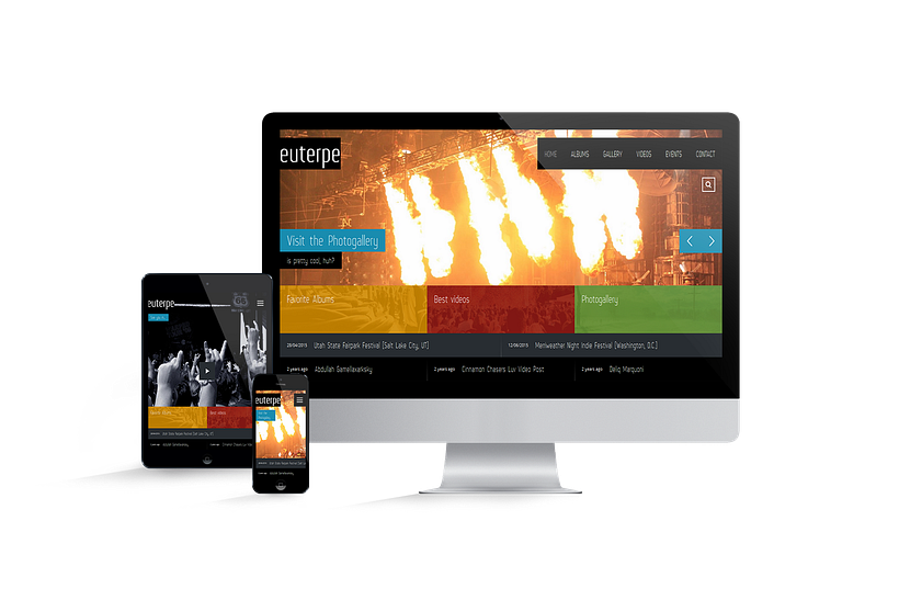 Demo Euterpe - Realización de un sitio Demo para grupos de música 0
