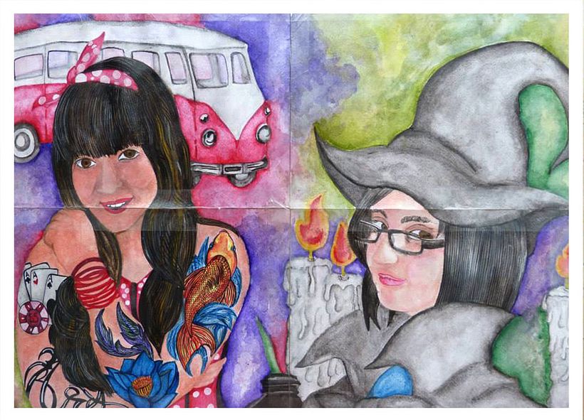 Illustración color. 0