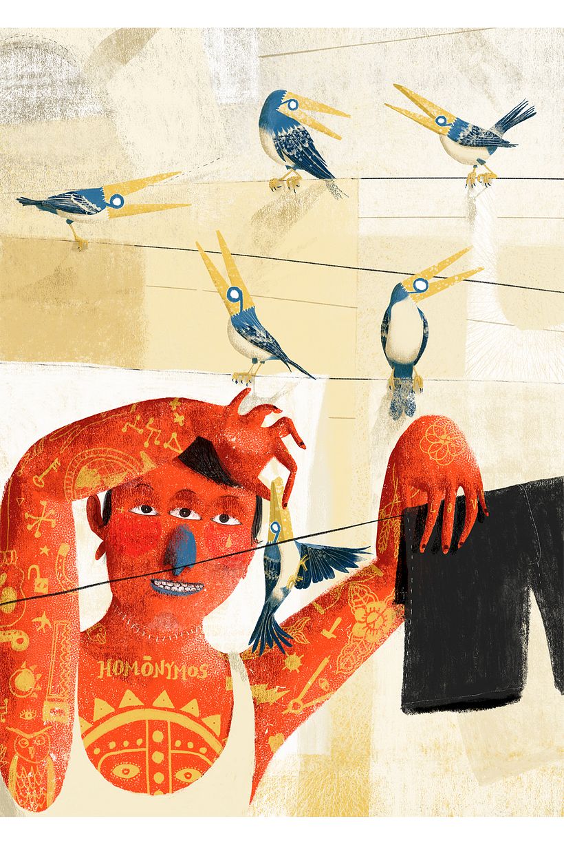 Homonymos - Traditional illustration