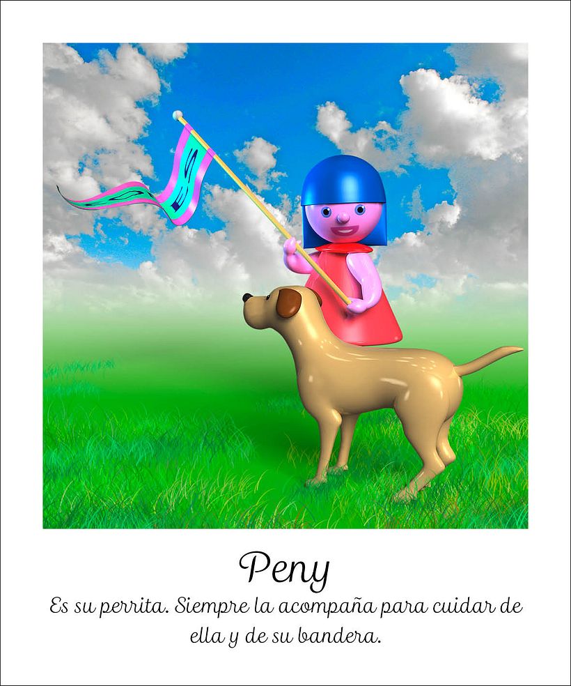 Ilustraciónes en 3D para el cuento María y Peny 0