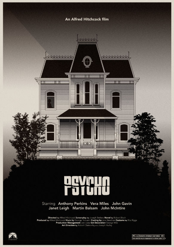 Psycho - Traditionelle Illustration