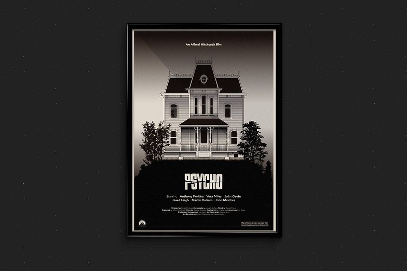 Psycho - Traditionelle Illustration