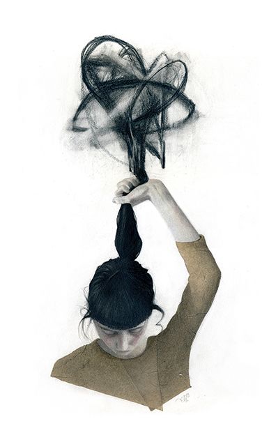 "Tangles" - Traditional illustration