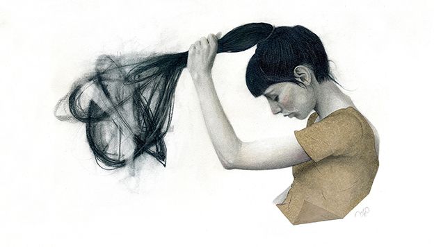 "Tangles" - Traditional illustration