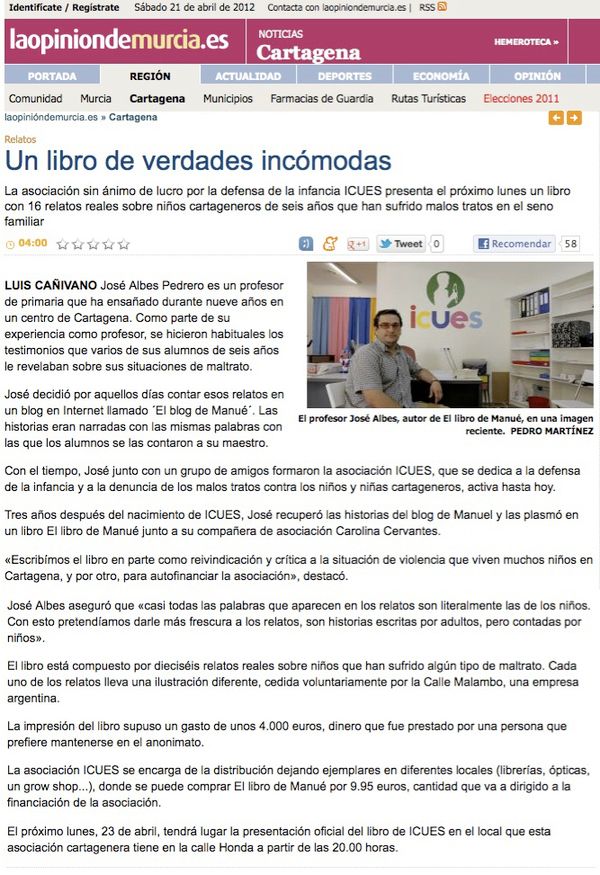 Manué. O la historia del niño que escribió un cuento para mayores. 15