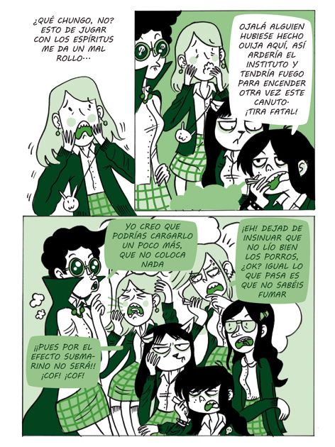 Páginas para el álbum colectivo  "LEYENDAS URBANAS: INSTITUTOS" (Astiberri 2014) -1