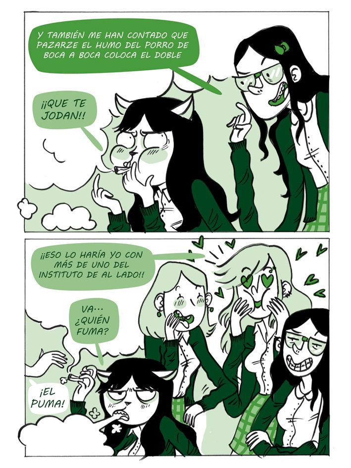 Páginas para el álbum colectivo  "LEYENDAS URBANAS: INSTITUTOS" (Astiberri 2014) 0