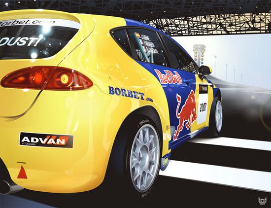 Efecto realista de coche Illustrator o en otro programa. 1