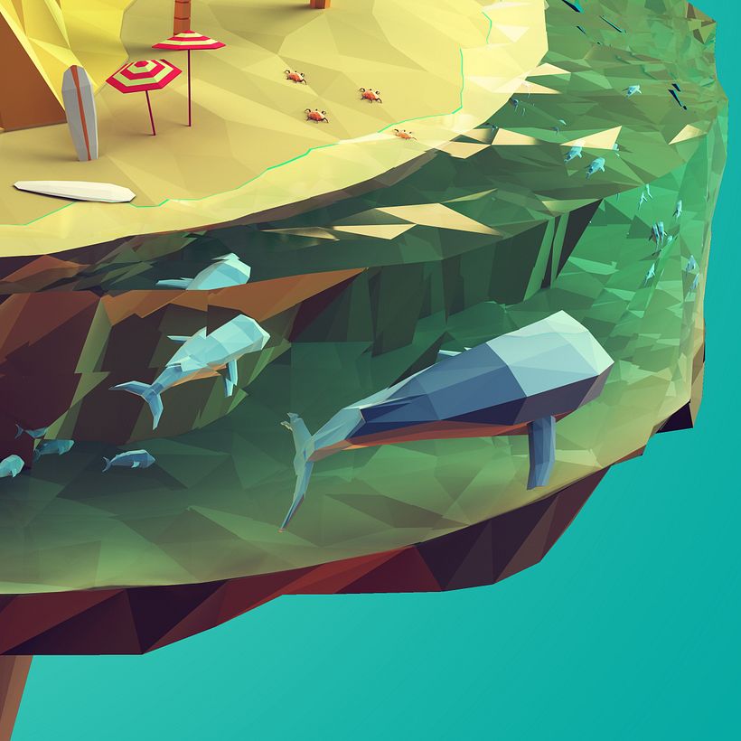 Low poly mountain 2