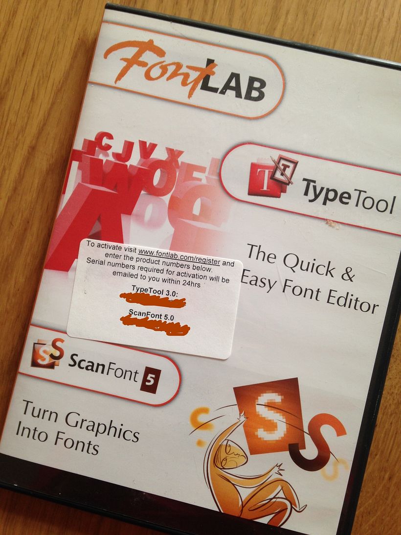 Typetool & Scanfont Win software para crear font 1