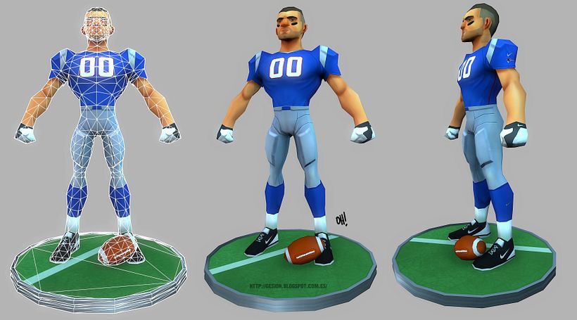 Sport Character low poly 0