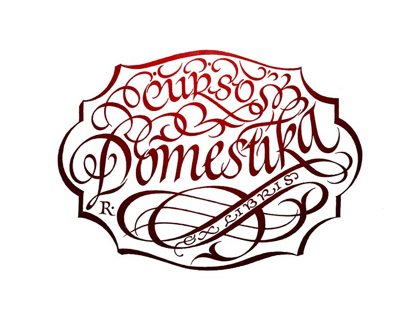 Mi Proyecto del curso Caligrafía para un Ex libris 3