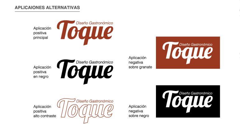 Identidad Corporativa - Toque (Diseño Gastronómico) 3