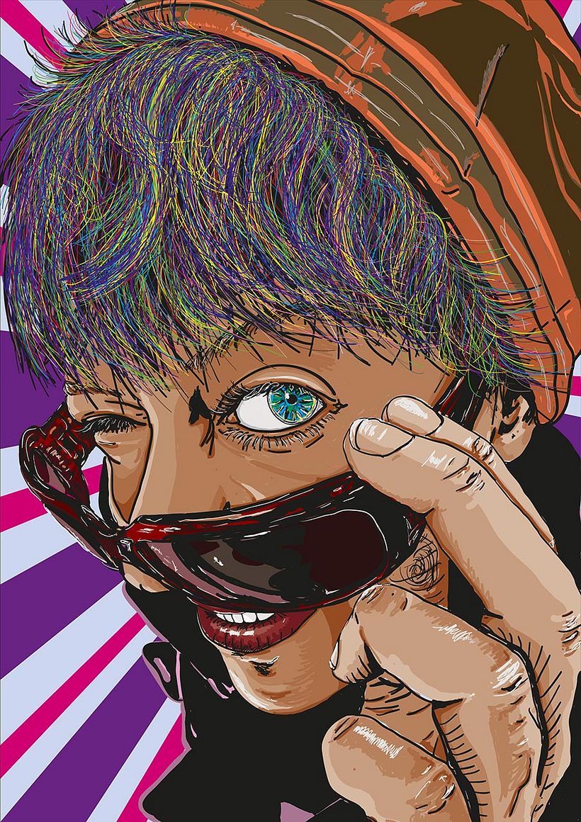 Retratos multicolor (illustrator) 0