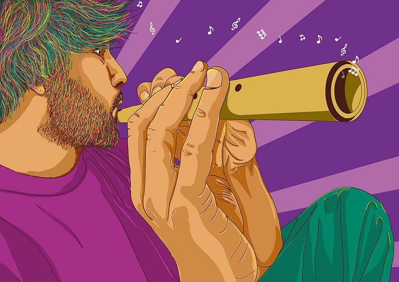Retratos multicolor (illustrator) 5