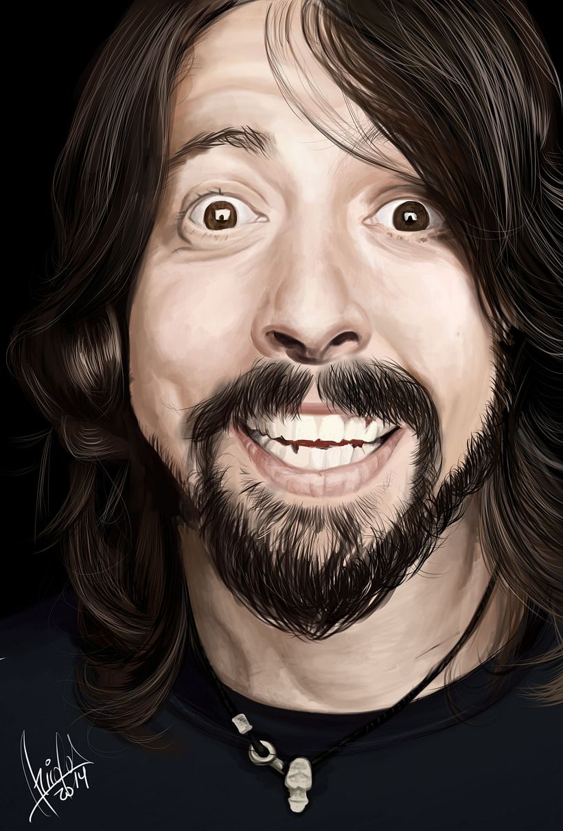 Ilustración Dave Grohl 0