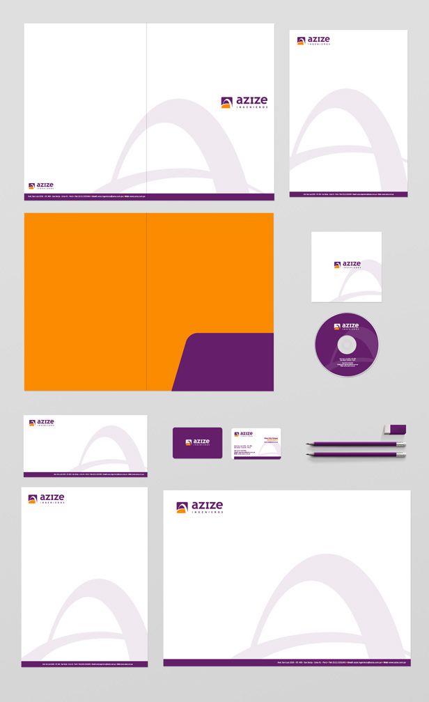 Diseño de logotipo para Azize, empresa de ingeniería mexicana. El icono además de ser una “A” simboliza un puente que cruza por encima de una carretera. 0
