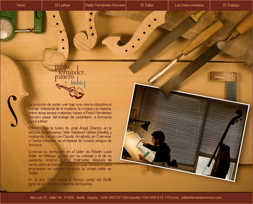 Web Pablo Fernández Romero Luthier 3