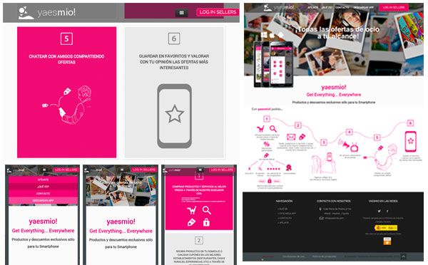 Diseñadora aplicación móvil y diseñadora y maquetadora de aplicación web yaesmio! 1