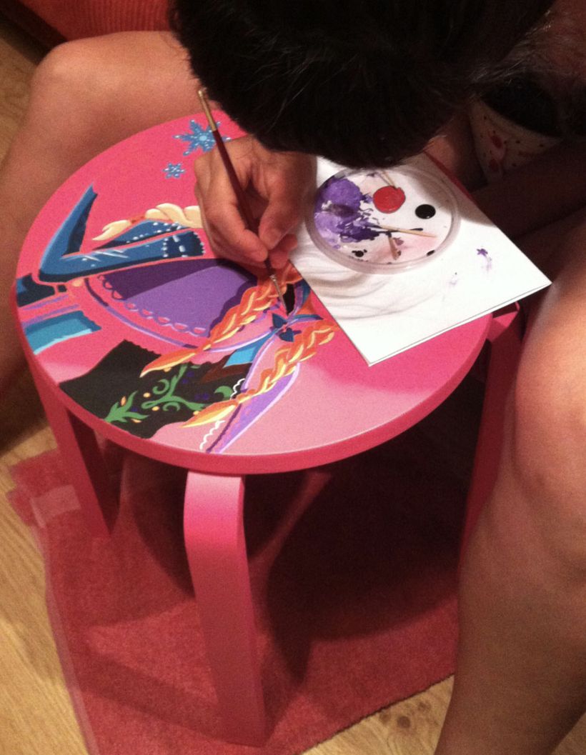 Taburetes Personalizados Pintados a Mano. 15