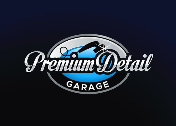 Diseño de logotipo para Premium Detail Garage, una empresa ubicada en Madrid y dedicada al “Detailing” o detallado de coches de alta gama. -1