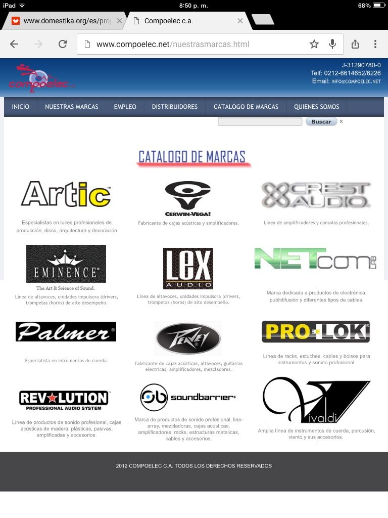 Imagen corporativa de Compoelec y diseño de marcas y productos -1
