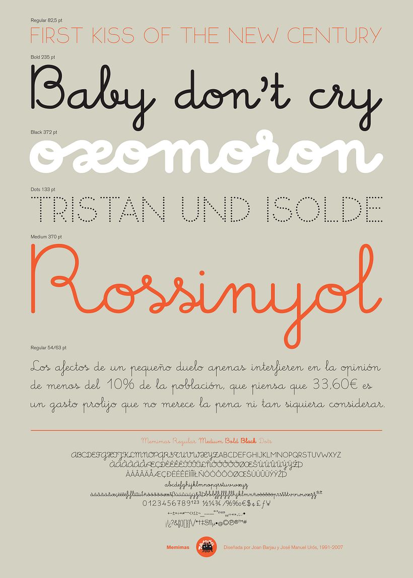 Memimas, una tipografía para los libros infantiles 1
