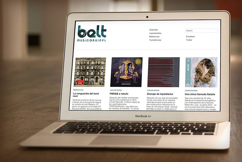 Branding beltmusiconvinyl.com 2