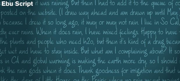 EbúScript, de la escritura manual al tipo 2
