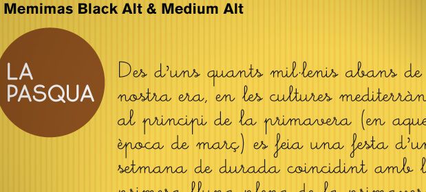 Memimas, una tipografía para los libros infantiles 2