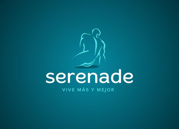 Diseño de logotipo para Serenade, un centro donde se ofrecen diferentes tipos de terapia personalizada basadas en medicina tradicional china, naturopatía, técnicas de relajación, ejercicio y alimentación natural. -1