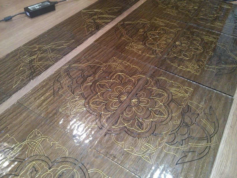 Vitrales pintados de chaijná "Chilim", Riazán (Rusia)  27