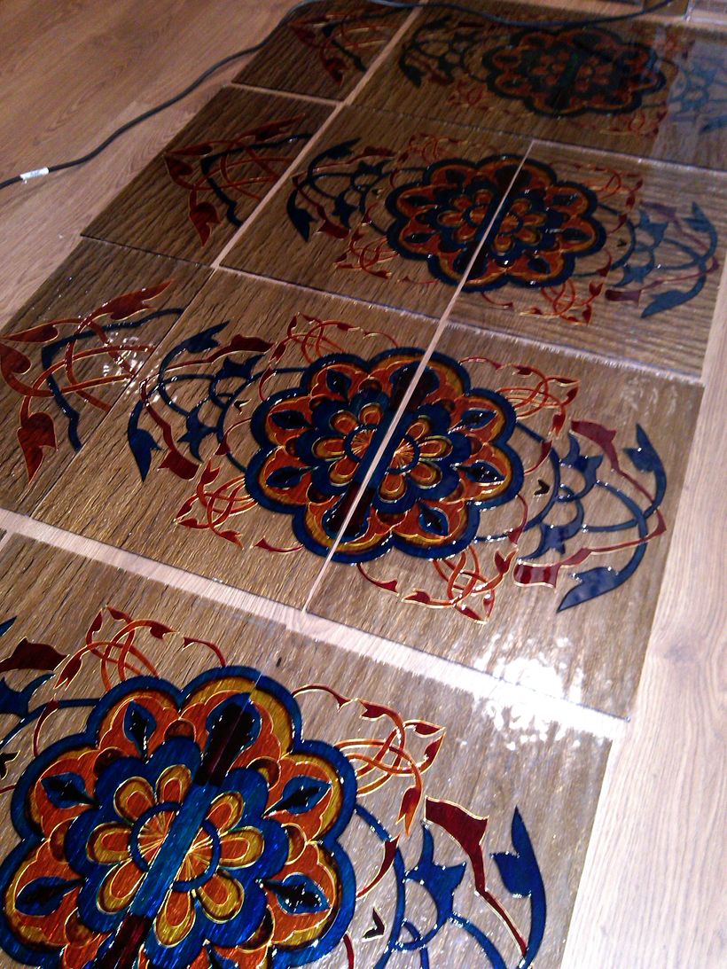 Vitrales pintados de chaijná "Chilim", Riazán (Rusia)  28
