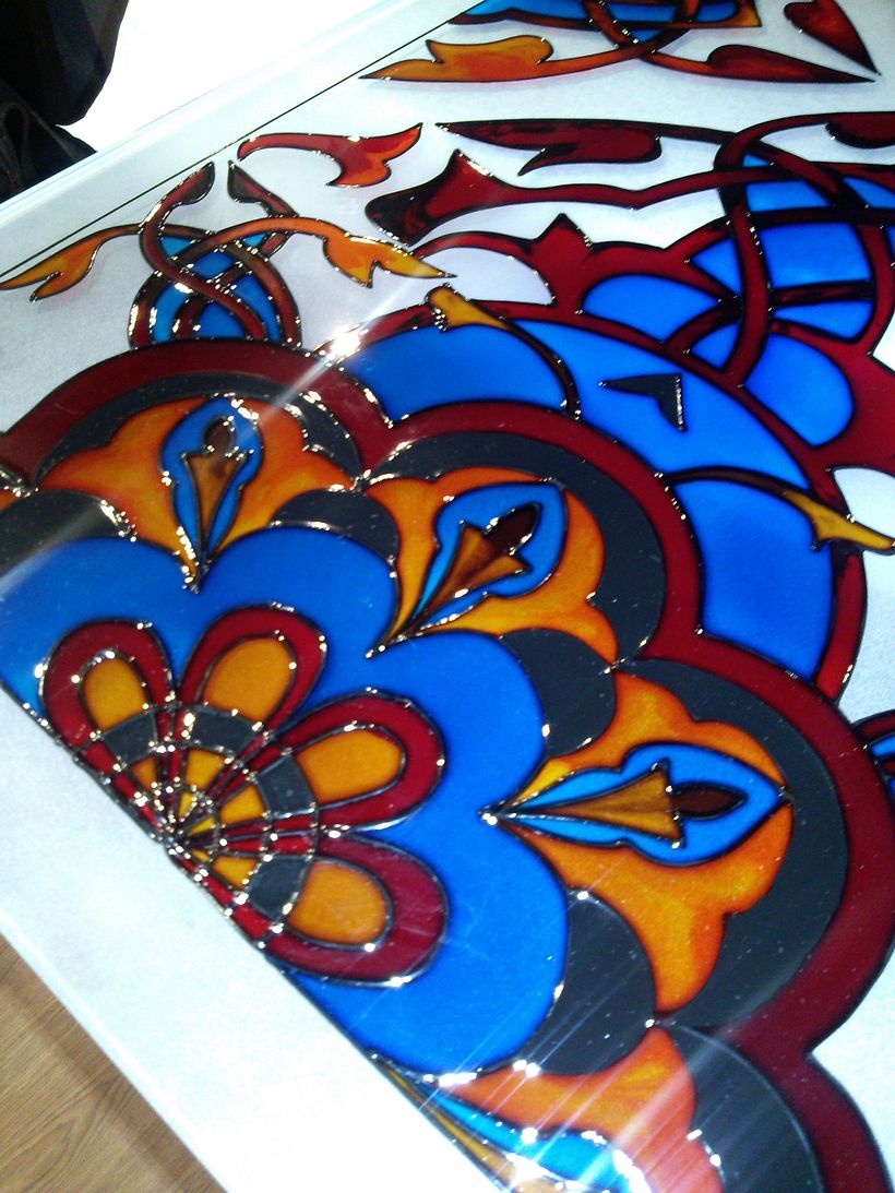 Vitrales pintados de chaijná "Chilim", Riazán (Rusia)  34