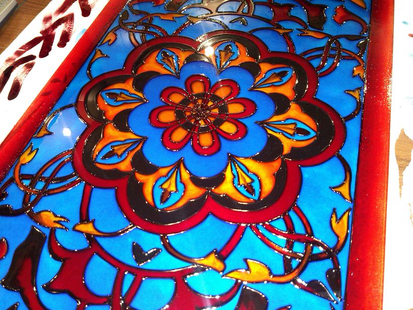 Vitrales pintados de chaijná "Chilim", Riazán (Rusia)  35