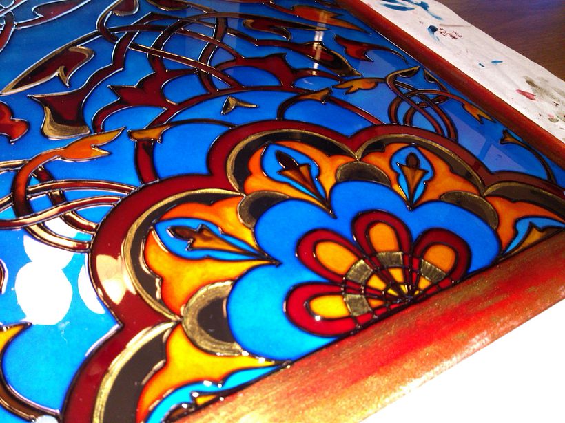 Vitrales pintados de chaijná "Chilim", Riazán (Rusia)  36